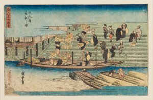 Drzeworyt - Scena rzeczna, 1797-1858 autorstwa Ando Hiroshige