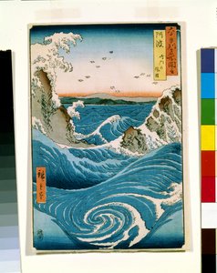 Awa (drzeworyt kolorowy) autorstwa Ando or Utagawa Hiroshige