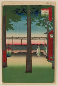 Świt w świątyni Kanda Myojin autorstwa Ando or Utagawa Hiroshige