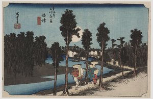 Zmierzch autorstwa Ando or Utagawa Hiroshige