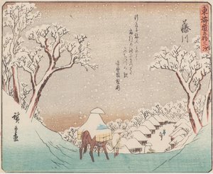 Rzeka Fuji autorstwa Ando or Utagawa Hiroshige