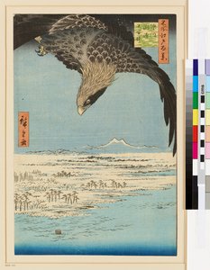 Fukagawa Susaki i Jūmantsubo autorstwa Ando or Utagawa Hiroshige