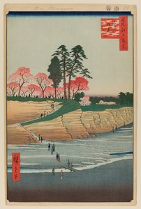 Gotenyama, Shinagawa autorstwa Ando or Utagawa Hiroshige