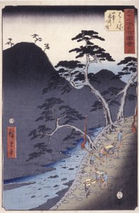 Hakone autorstwa Ando or Utagawa Hiroshige