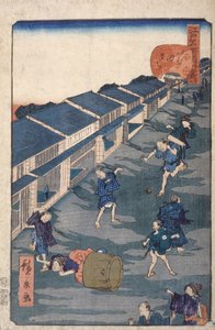Imuta [42] (drzeworyt kolorowy) autorstwa Ando or Utagawa Hiroshige