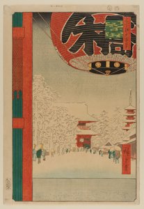 Świątynia Kinryuzan, Asakusa (Asakusa Kinryuzan) autorstwa Ando or Utagawa Hiroshige