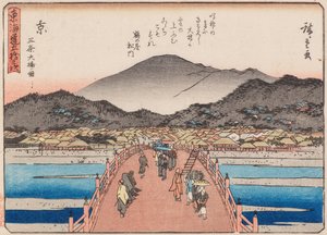 Ito-san Joe zmrużył oczy autorstwa Ando or Utagawa Hiroshige
