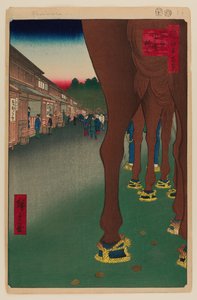 Naito Shinjuku, Yotsuya autorstwa Ando or Utagawa Hiroshige