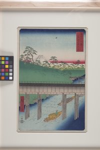 Ochanomizu In The Eastern Capital (Tōto: Ochanomizu) (drzeworyt kolorowy) autorstwa Ando or Utagawa Hiroshige