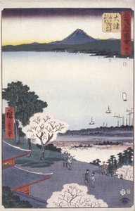 Otsu (Lago Biva) Polonês autorstwa Ando or Utagawa Hiroshige