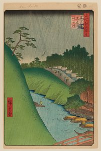 Seido i rzeka Kanda z mostu Shohei autorstwa Ando or Utagawa Hiroshige
