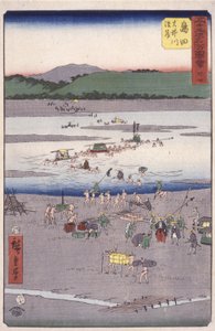 Shimada autorstwa Ando or Utagawa Hiroshige