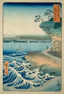 Wybrzeże w Hota w prowincji Awa autorstwa Ando or Utagawa Hiroshige