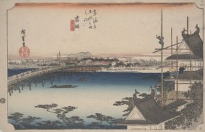 Grzbiet Toyokawa B autorstwa Ando or Utagawa Hiroshige