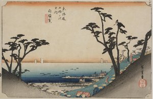 Widok Shiomizaka autorstwa Ando or Utagawa Hiroshige