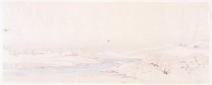 Zimowy krajobraz. Seria prowincji. autorstwa Ando or Utagawa Hiroshige