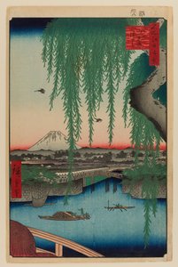 Most Yatsumi autorstwa Ando or Utagawa Hiroshige