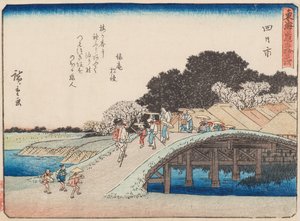 Yokkaichi autorstwa Ando or Utagawa Hiroshige