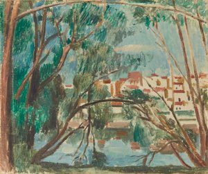 Brzegi Sekwany w Carrières-sur-Seine autorstwa Andre Derain