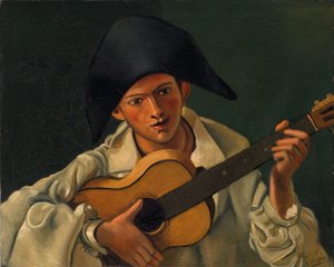 Popiersie arlekina z gitarą autorstwa Andre Derain