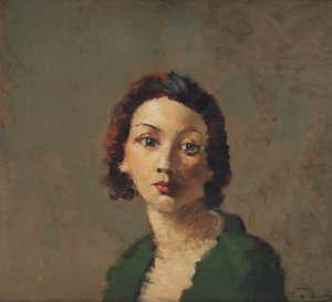 Rudzielec w zielonym gorsecie autorstwa Andre Derain