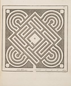 Projekt dla Parter, z Theater des Plans et Jardinages, wyd. 1652 (rycina) autorstwa André Mollet