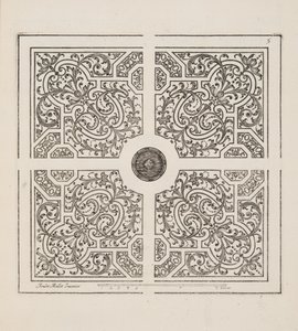 Projekt dla Parter, z Theater des Plans et Jardinages, wyd. 1652 (rycina) autorstwa André Mollet