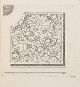 Projekt dla Parter, z Theater des Plans et Jardinages, wyd. 1652 (rycina) autorstwa André Mollet