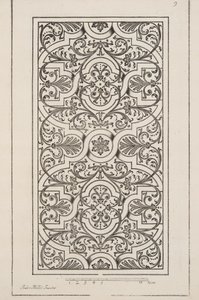 Projekt dla Parter, z Theater des Plans et Jardinages, wyd. 1652 (rycina) autorstwa André Mollet