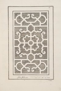 Projekt dla Parter, z Theater des Plans et Jardinages, wyd. 1652 (rycina) autorstwa André Mollet