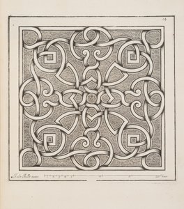 Projekt dla Parter, z Theater des Plans et Jardinages, wyd. 1652 autorstwa André Mollet
