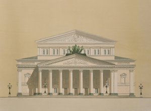 Teatr Bolszoj, Moskwa, Rosja autorstwa Andras Kaldor