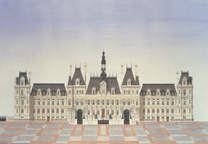Hotel de Ville, Paryż autorstwa Andras Kaldor