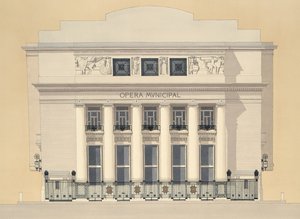 Opera Municipal, Marsylia, Francja autorstwa Andras Kaldor