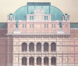 Opera Państwowa, Wiedeń, Austria (szczegół) autorstwa Andras Kaldor