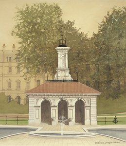 Fontanna, Kensington Gardens, Londyn autorstwa Andras Kaldor
