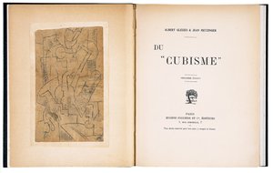 Frontispis i strona tytułowa książki "Du "Cubisme"" autorstwa Alberta Gleizesa i Jeana Metzingera autorstwa Andre (after) Derain