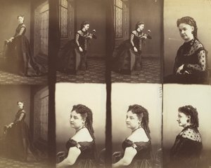 Amelia i Elise Gitteri, 1866. autorstwa Andre Adolphe Eugene Disderi