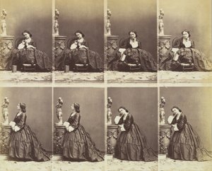 Berta, 1862. autorstwa Andre Adolphe Eugene Disderi