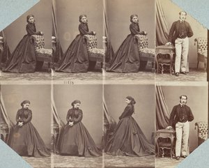 Kostiumy V, 1863-67. autorstwa Andre Adolphe Eugene Disderi