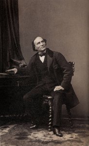 Henri Robin, holenderski kuglarz, c. 1860 (zdjęcie czarno-białe) autorstwa Andre Adolphe Eugene Disderi