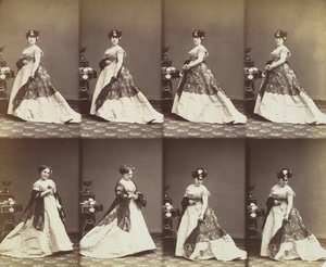 Louise Abigdon, 1866. autorstwa Andre Adolphe Eugene Disderi