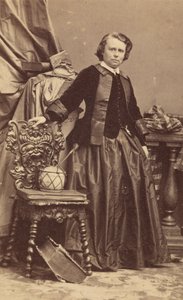 Portret Rosy Bonheur 1822-1899, początek lat 60. XIX wieku. autorstwa Andre Adolphe Eugene Disderi