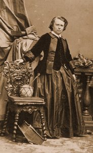 Portret Rosy Bonheur, ok. 1861 (foto) autorstwa Andre Adolphe Eugene Disderi