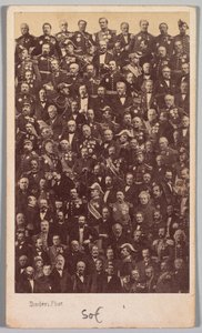 Bez tytułu (francuscy bohaterowie wojskowi i przywódcy polityczni) autorstwa Andre Adolphe Eugene Disderi