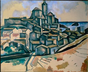 Cadaques Malarstwo Andre Deraina (1880-1954) 1910 Praga, Galeria Narodowa autorstwa Andre Derain