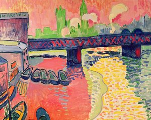 Charing Cross Bridge, Londyn autorstwa Andre Derain