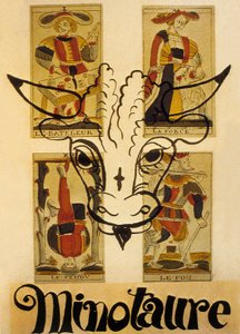 Okładka francuskiego magazynu surrealistycznego "Minotaure" autorstwa Andre Derain