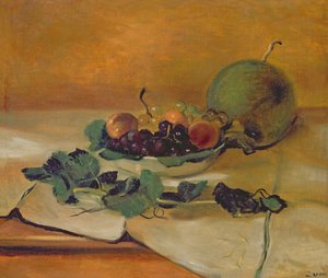Melon i owoce, ok. 1927 (olej na płótnie)