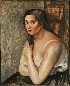 Siedząca kobieta w koszuli. autorstwa Andre Derain